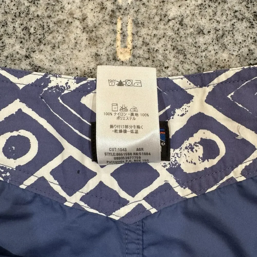 PATAGONIA-M's Paddler Swim/Board Shorts-Mens 36-Tribal/Geometric-AOP Pattern-Y2K
